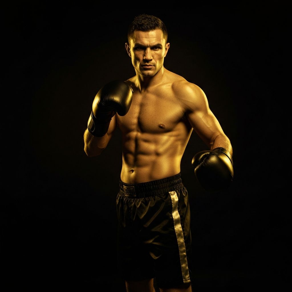 Petarung tinju Ardi Pratama dari Jakarta