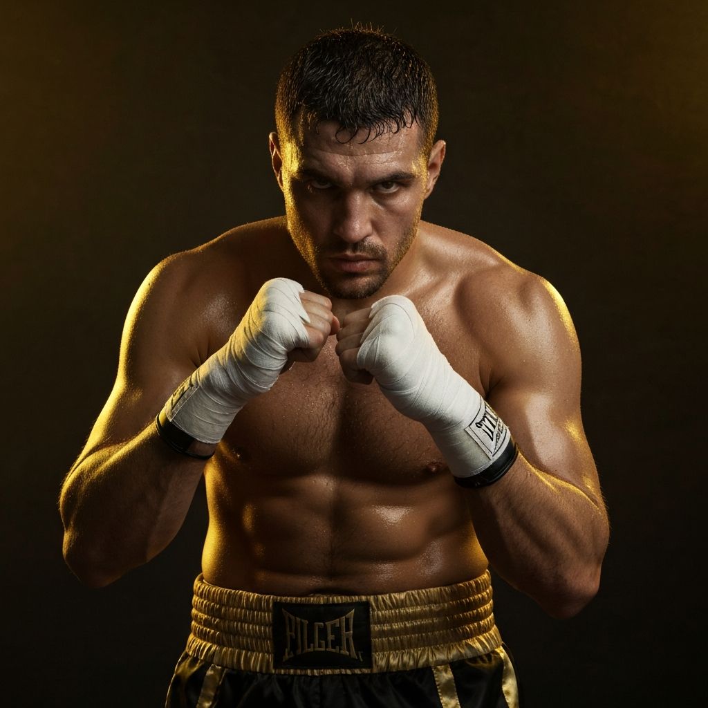 Petarung tinju Riko Saputra dari Surabaya