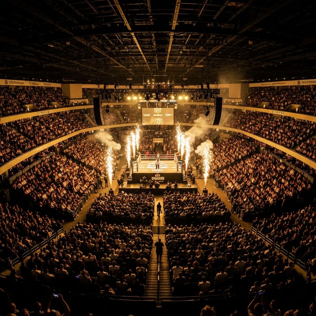 Arena tinju megah HSS HollyWings Sport Show dipenuhi ribuan penonton antusias